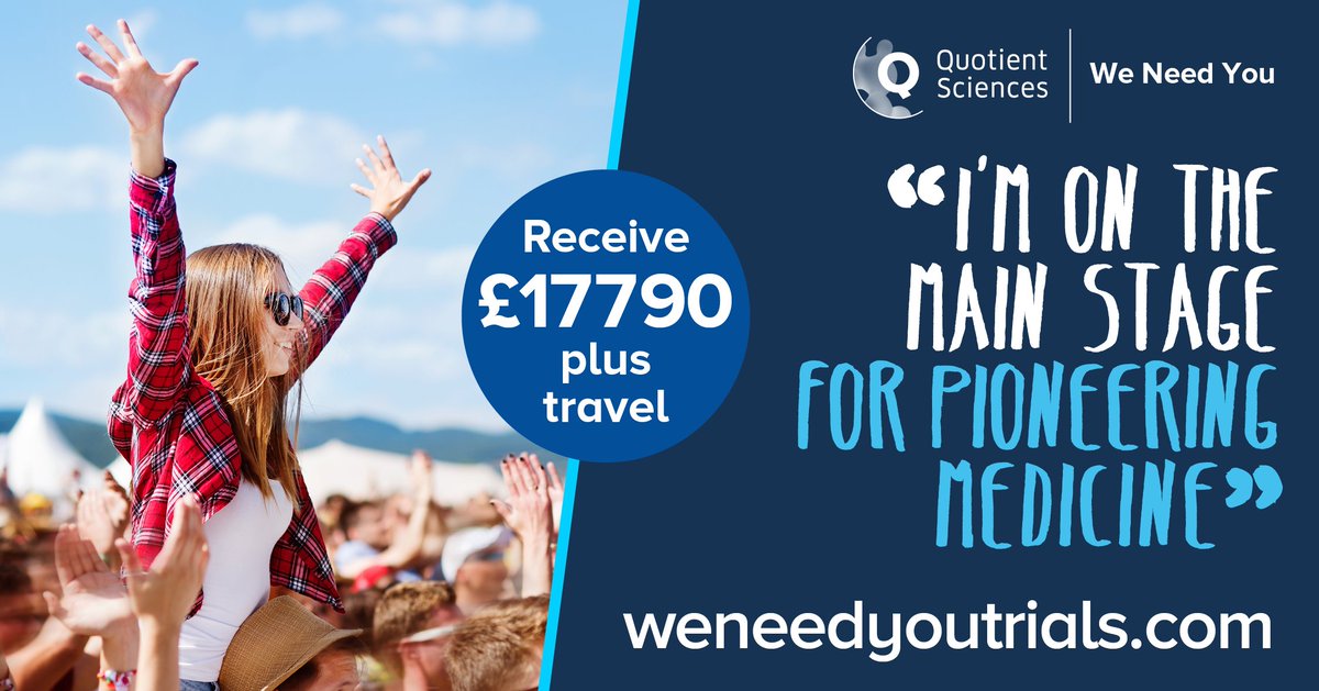 e4scouk's tweet photo. If you are aged 18-65 with a BMI of 27-40, you can participate in our latest trial.

You will receive £17,790 plus travel allowances. 

Find out more &amp; apply! https://t.co/08QsqkmjWO

#QuotientSciences #Nottingham #paidclinicaltrials #weneedyou https://t.co/YrRd92Lt8a
