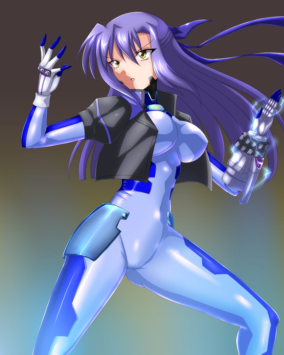 ぴっちりスーツの塗り練習も兼ねてクイントに続いてナンバーズギン姉描いたよ
なんでかスカサハの宝具カットインのポーズをとらせたくなったのでよくわからん構えしています 