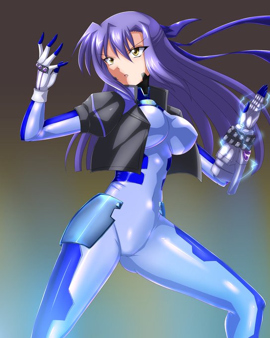 ぴっちりスーツの塗り練習も兼ねてクイントに続いてナンバーズギン姉描いたよ
なんでかスカサハの宝具カットインのポーズをとらせたくなったのでよくわからん構えしています 