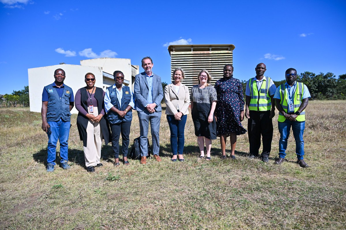 undpmalawi's tweet photo. Today, we welcomed @santalasatu, Managing Director of the #NordicDevelopmentFund, who visited Kasungu Weather Station &amp; the former Upper-air observation site in Lumbadzi. 

Accompanied by UNDP RR @FenellaFrost &amp; @MFAIceland in 🇲🇼 Ambassador, Davíð Bjarnason  &amp; DCCMS Director. https://t.co/KYx887xT8C