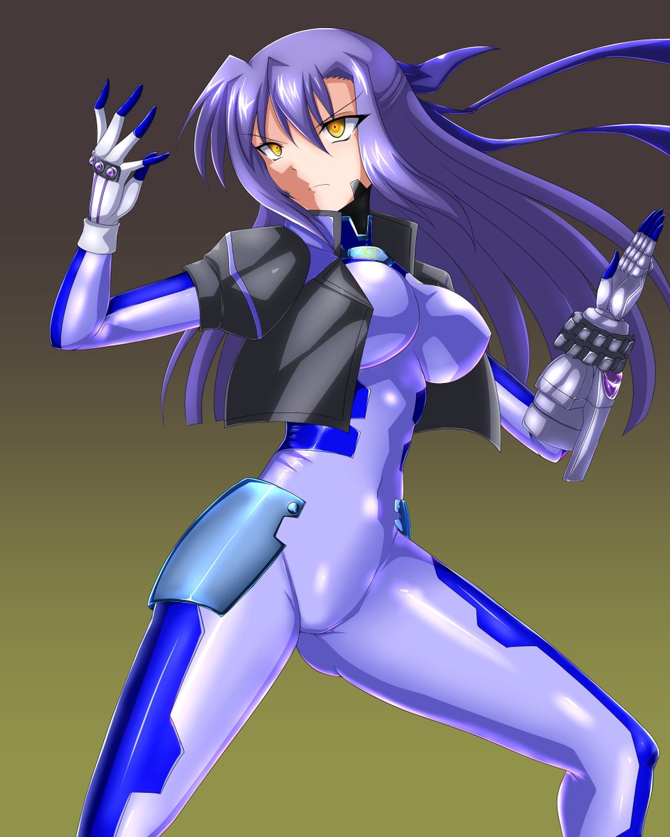 ぴっちりスーツの塗り練習も兼ねてクイントに続いてナンバーズギン姉描いたよ
なんでかスカサハの宝具カットインのポーズをとらせたくなったのでよくわからん構えしています 