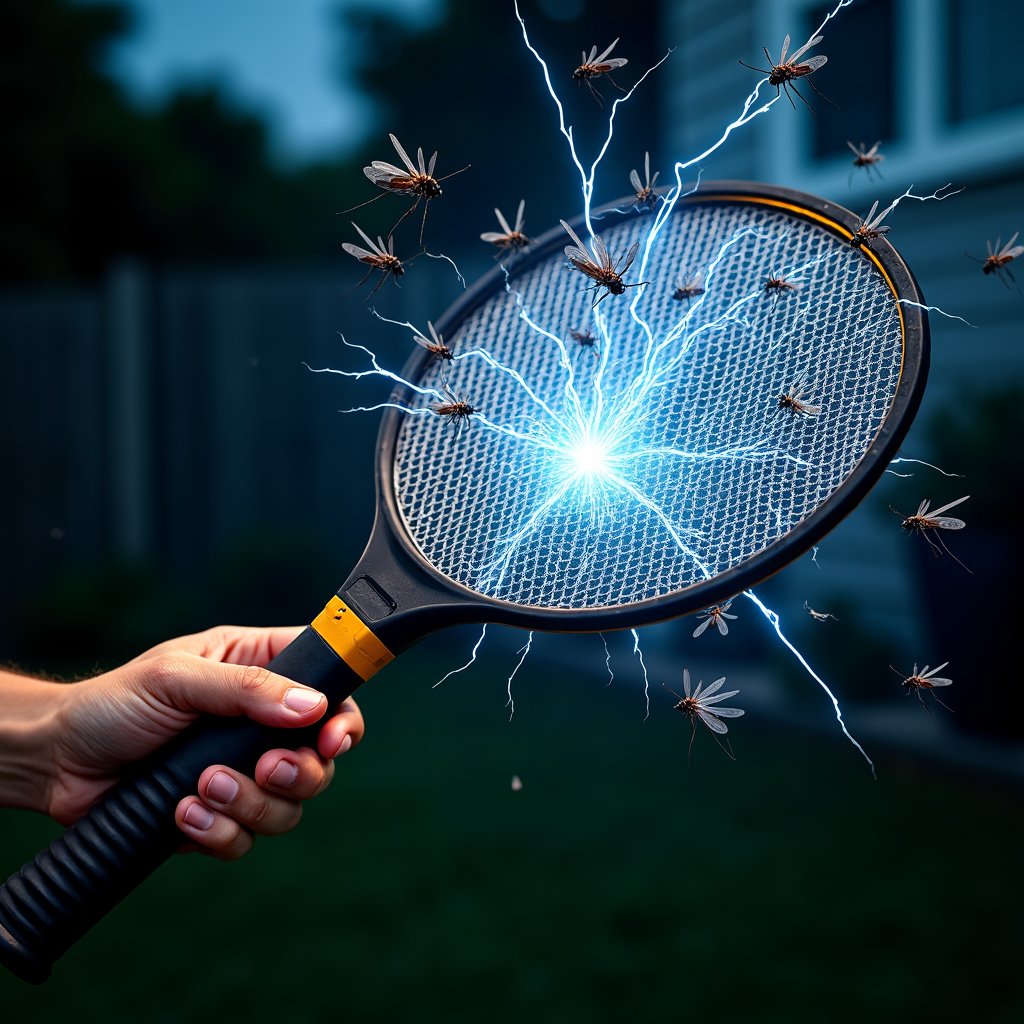 TheFlySwatter's tweet photo. If mosquitoes are a problem this summer, try our 3,000 volt bug zapper. #PestControl #BugControl #OutdoorLife #SummerNights https://t.co/HBG94dXl9u