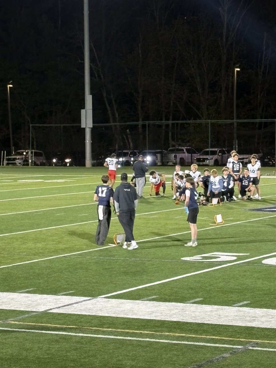 RyanG_RG5's tweet photo. Under the lights at @STAHawksFB was everything I hoped it would be.
Great opportunity to learn from solid college coaches! 🏈 
@CoachBraine 
@Coach_TMcJunkin 
@Coach_GageHayes 
@TheHonorableUno 
@CoachKjParmer 
@CoachGeno_ 
@CoachDrewLuongo 
Grateful for the ability to compete and blessed to receive best of the best award for WR. 🙌 @CoachMilberg @Dboogiiee 
This Sunday at Kings of New England with @RockhopperFB