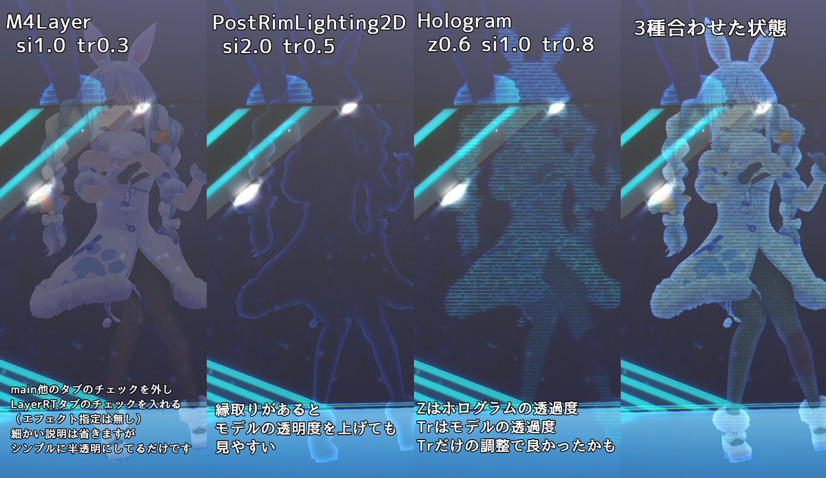 bashfulmmd's tweet photo. 前回動画の意識分離状態のホログラム��現は、MME３つを重ねて使ってます
ストーリー性のある動画であれば色々用途はありそう https://t.co/BCuq99EiwN