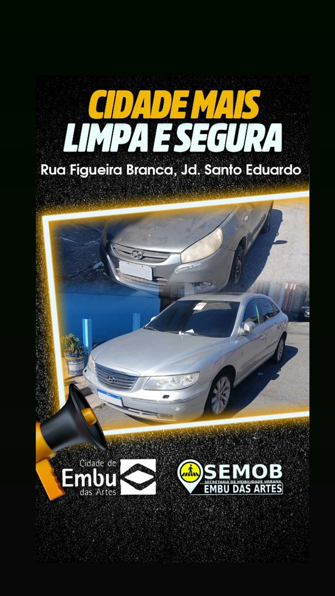 semobembu's tweet photo. CIDADE LIMPA E SEGURA

Os agentes de trânsito da Semob foram à Rua Figueira Branca Jd. Santo Eduardo, para notificar diversos veículos abandonados na via.

⚠️Para denúncias de veículos abandonados ligue para 4785-3656.

#SemobInforma https://t.co/HNUUJnskM5