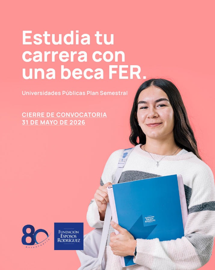 dae_unison's tweet photo. Fundación Esposos Rodríguez
Convocatoria para estudiantes de Universidades Públicas Plan Semestral
Beneficio: $2,700 pesos mensuales.
Llenar la solicitud en línea del 1 al 31 de mayo de 2026 en https://t.co/SVXDvQR6iH https://t.co/HpFilCXvEe