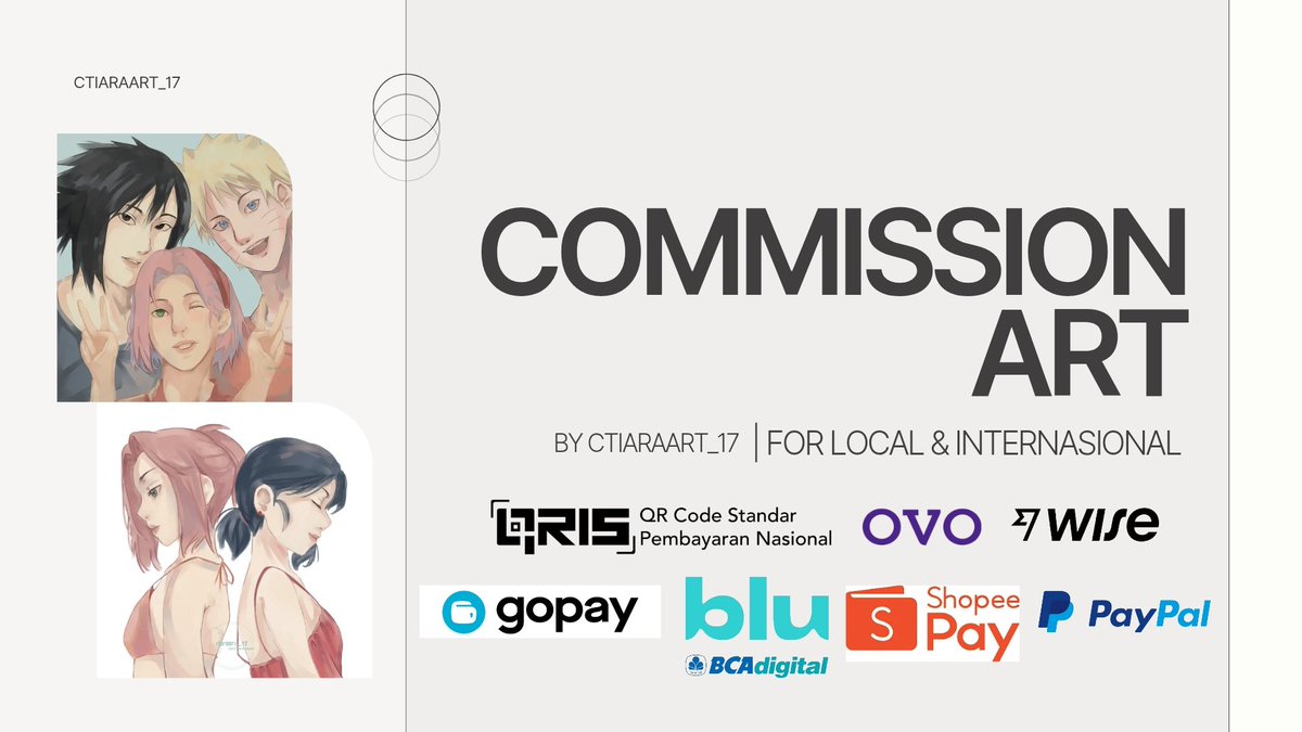 Ctiaraart_17's tweet photo. Finally...
💌Art commissions are open for local and international. Before ordering, please read the service terms carefully.

Yuk dibeli" biar g nganggur aku🙃🫰 https://t.co/A5B5OxsHzG