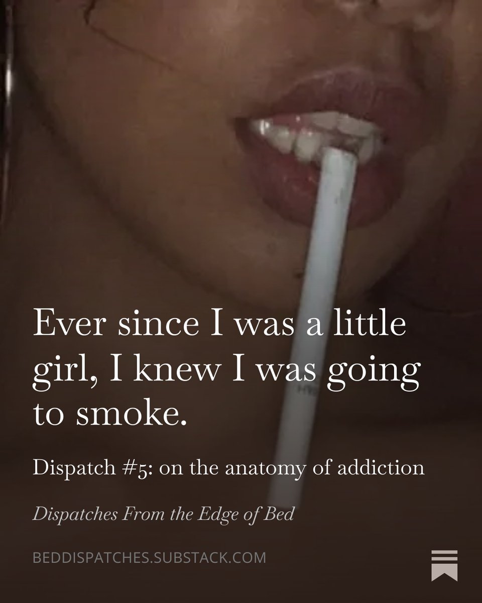 laracentric's tweet photo. just wrote the best essay of my life about why we smoke and the aesthetic pull of self-destruction. https://t.co/HstysrqlwZ