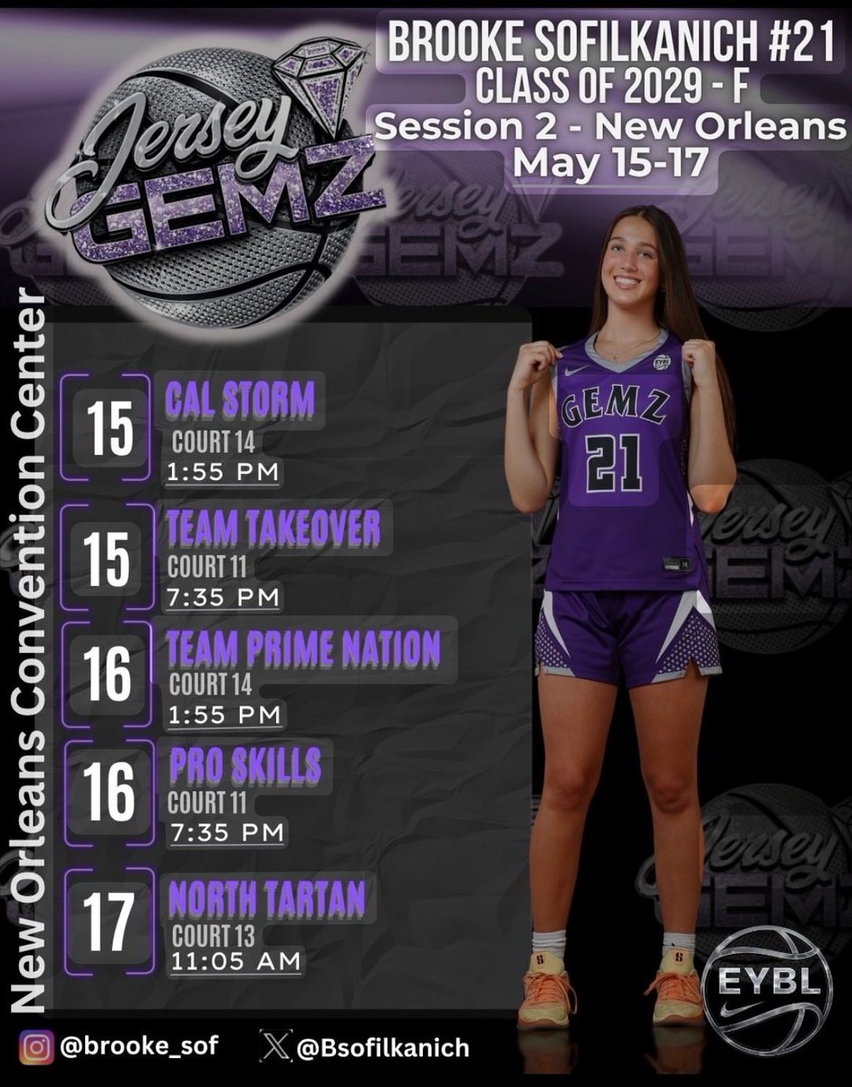 Bsofilkanich's tweet photo. Come check us out in New Orleans for our 2nd Nike stop! @Jersey_gemz @NikeGirlsEYBL @SJVLadyLancers https://t.co/h1f1fl33pe