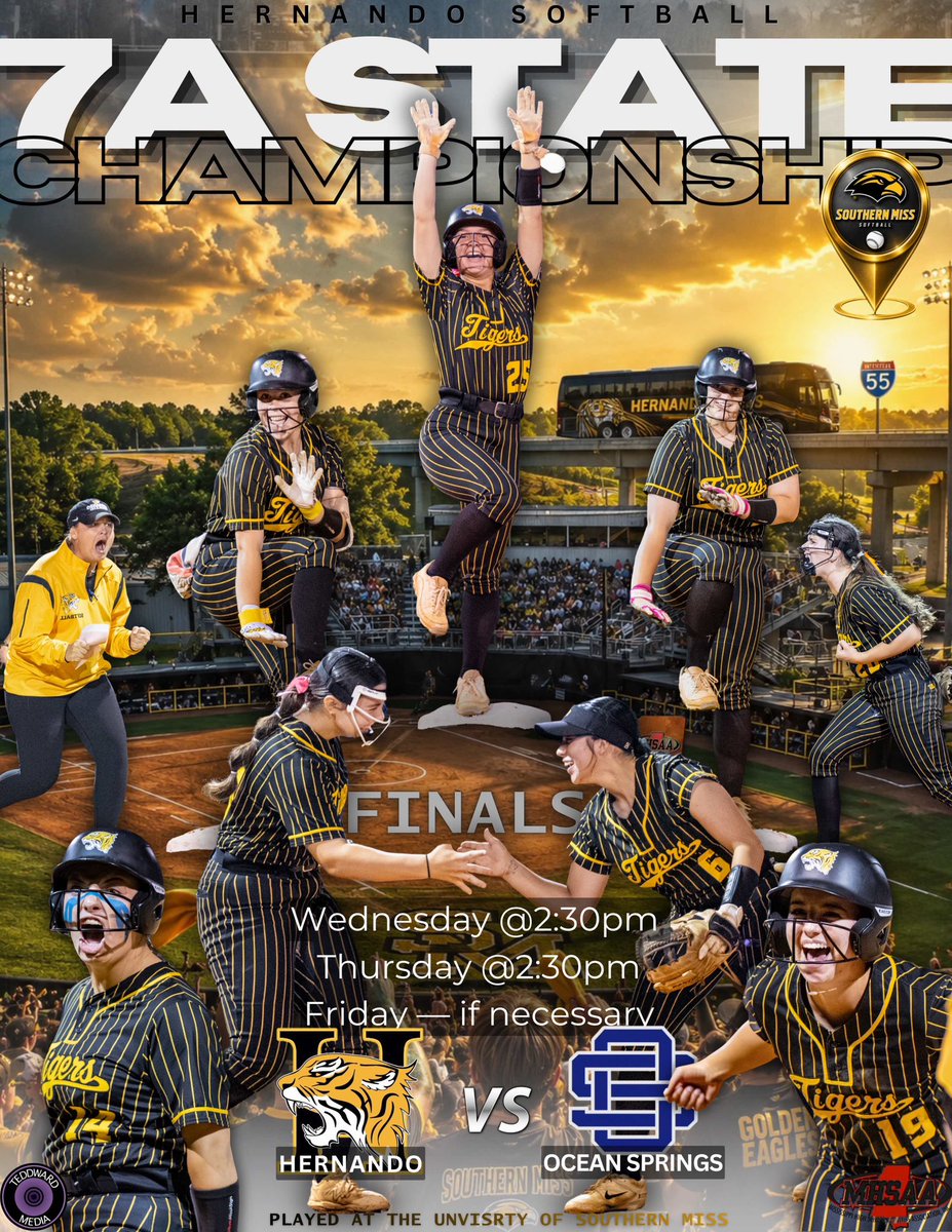 NandoSoftball's tweet photo. Lady Tigers are headed South to play for the MHSAA 7A State Title! 🐅🔐 #teamdcs https://t.co/Zt8gdvTAtG