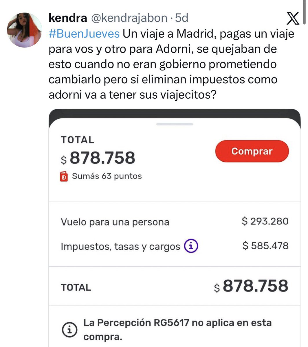 isacuru's tweet photo. @majogm @kendrajabon Tranqui, Majo, es que no entiende porque nunca lo usó al pasaporte si recien ahora se entera de los impuestos en los pasajes. Piensa que son nuevos y no que los venimos pagando hace años (2004, 2019, 2020 y 2022 sobre todo). Será que ahora sí le dio para pagar un pasaje? Progreso https://t.co/Qyd8O6R03x
