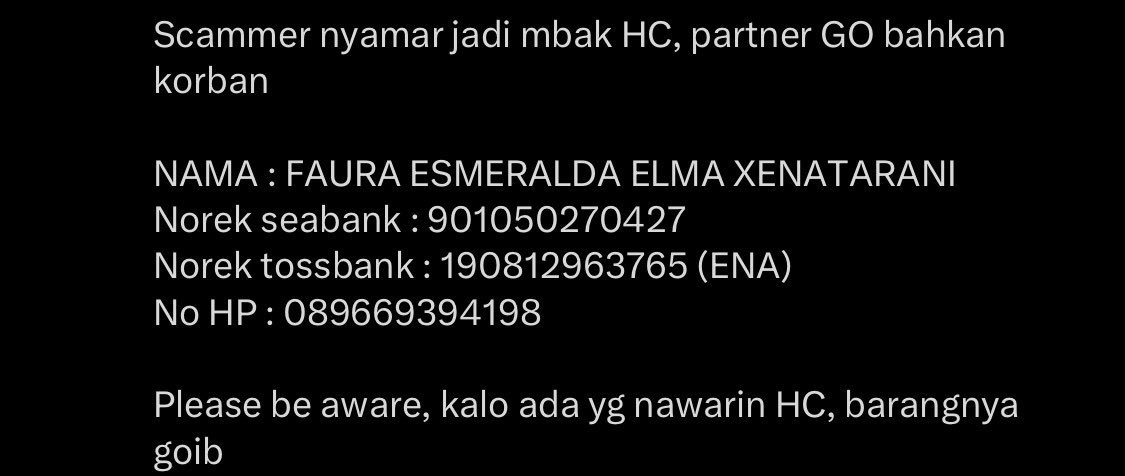 SiMYg63's tweet photo. Hati2 sama penipu satu ini
Kalo ada HC HC an yg buka jastip ampe puluhan AB patut bngt di curigai awal mula aku ketipu sama si babi ini, dia nawar2in AB V.4 di x

https://t.co/R6ja9Ea2ku https://t.co/E0eVqbAMep