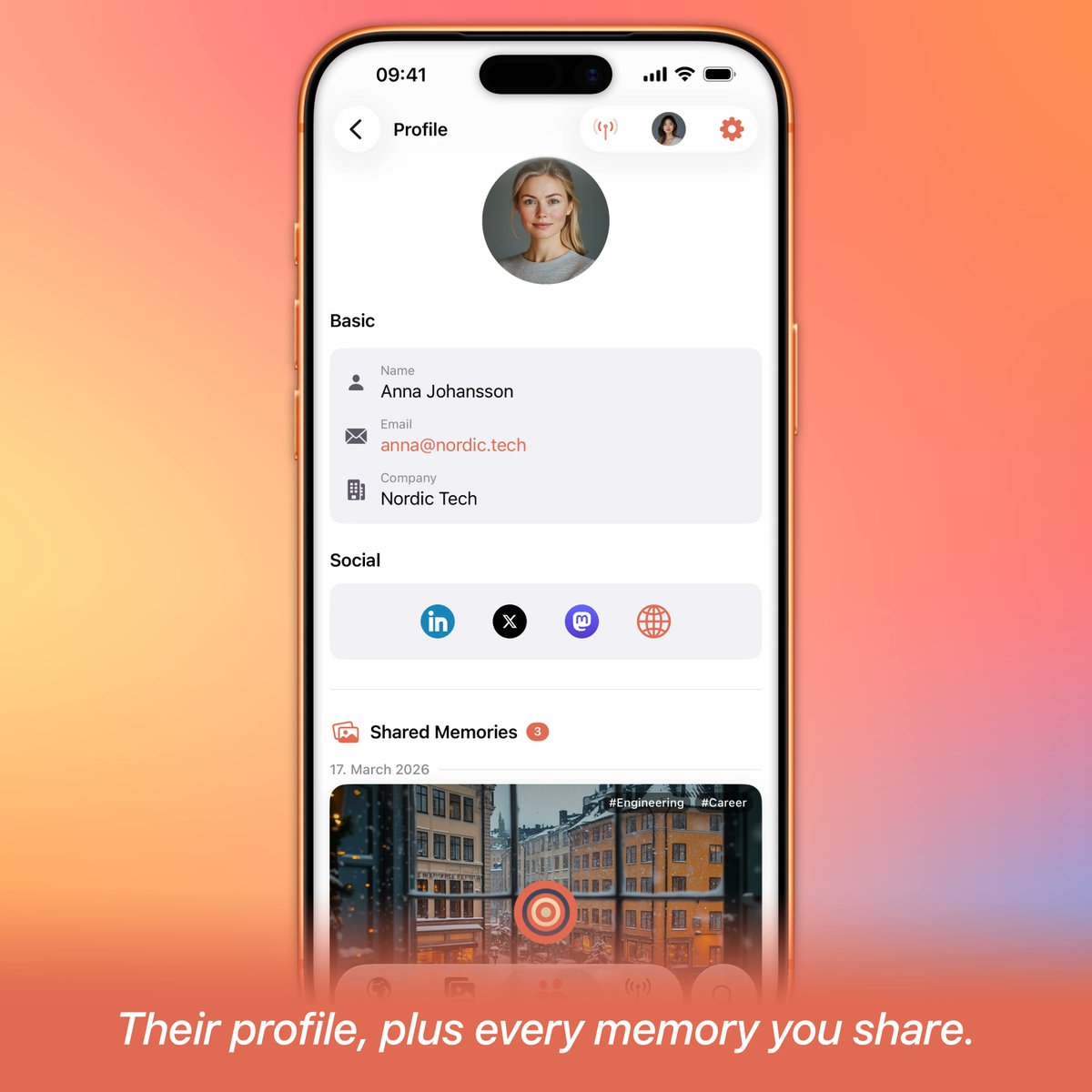 meetoryapp's tweet photo. Their profile, plus every memory you share. #Meetory https://t.co/HHwyAeSkxH