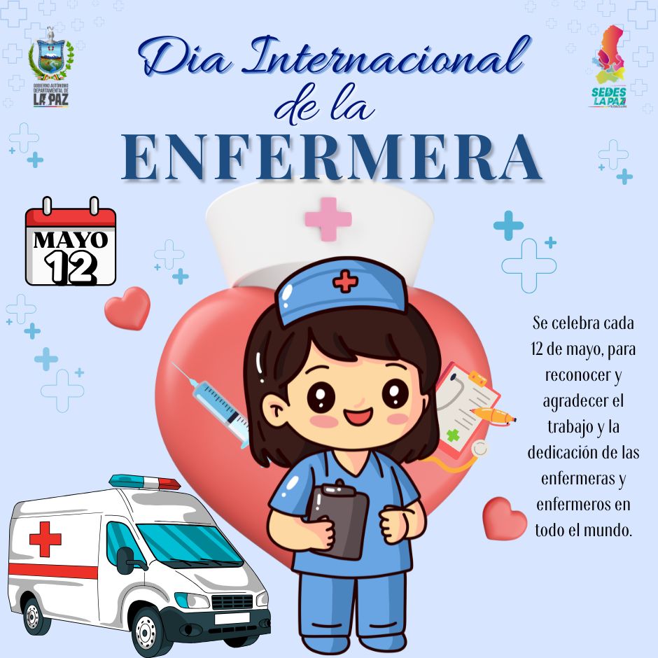 SEDES_La_Paz's tweet photo. #SEDESLaPaz | DÍA INTERNACIONAL DE LA ENFERMERA
LEA LA NOTA COMPLETA EN: https://t.co/GfGVNHsFrn
#LaPazUnidosPorLaSalud
#SEDESLaPaz
#GADLP https://t.co/nfGjPRrRZX