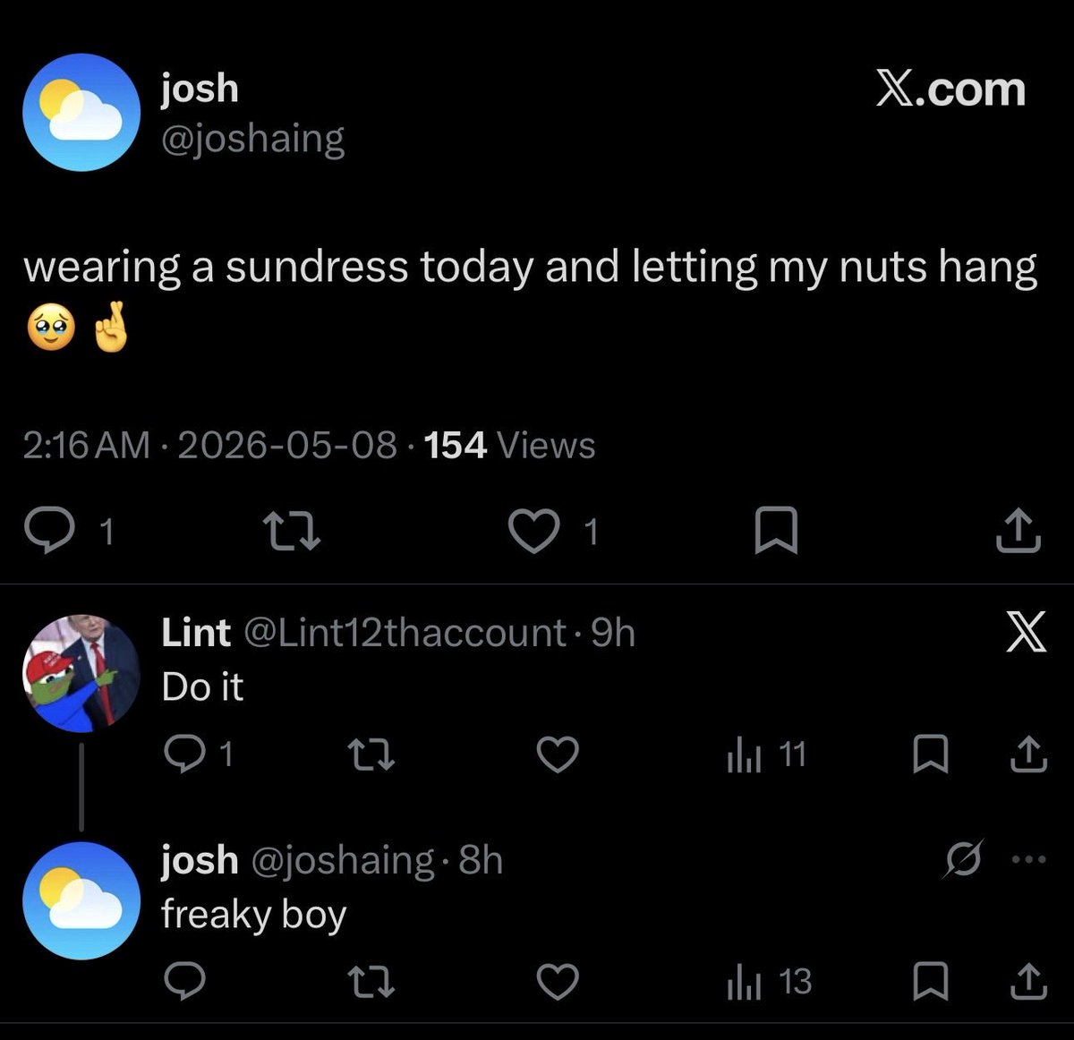 WogansViews's tweet photo. @joshaing @zaqsol @Bliskcaj @Lint12thaccount Should you be off riding a dick and pounding that aids lolly pop deep inside you? https://t.co/bC0l4raa0i