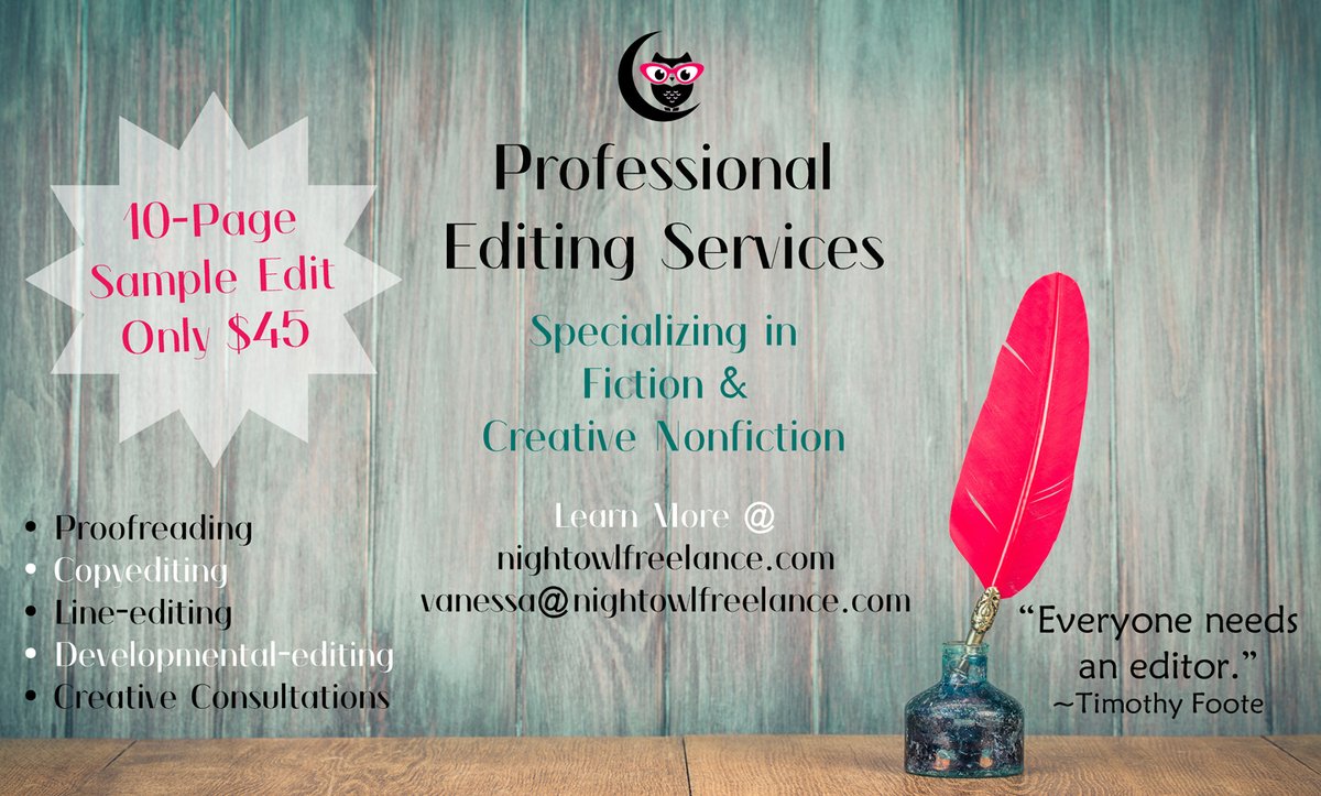 FreelanceOwl's tweet photo. Strong writing isn’t just about inspiration—it’s about clarity, structure, and style. That’s where professional editing comes in.
✅ 10-page sample edit available for $45
📌 Learn more at https://t.co/EK2Csdgobm
#EditingServices #WritingCommunity #IndiePublishing https://t.co/EyKnbNKThU