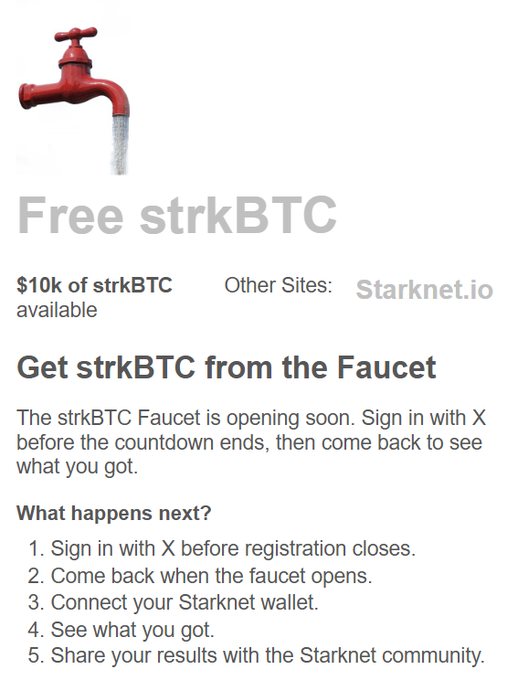 CryptoBikash's tweet photo. Free #strkBTC

✅ Register here: https://t.co/8R1ptCNnDh 
🔸Sign in with X.
🔹Connect your Starknet wallet. https://t.co/dAedEJIfG7