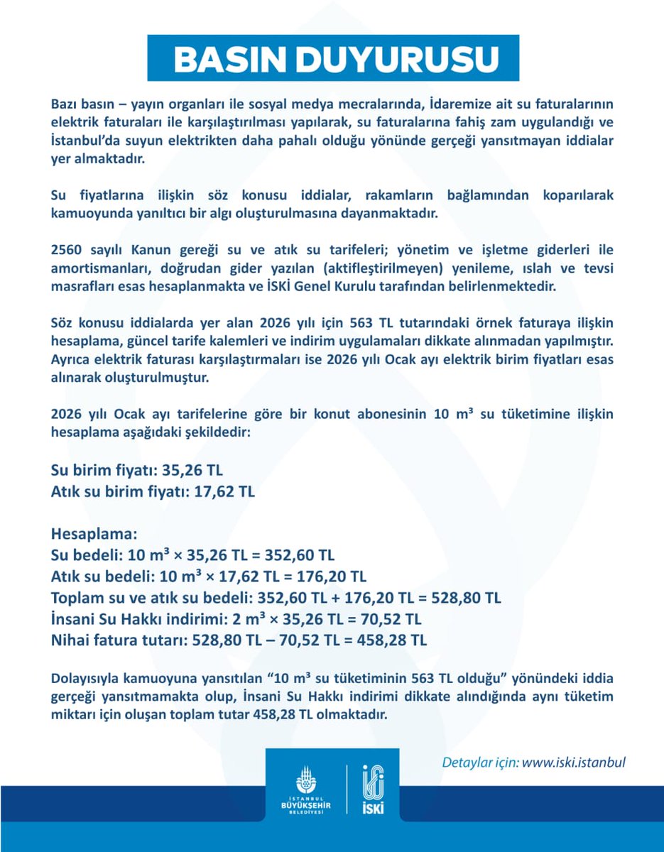 İSKİ Genel Müdürlüğü tweet media