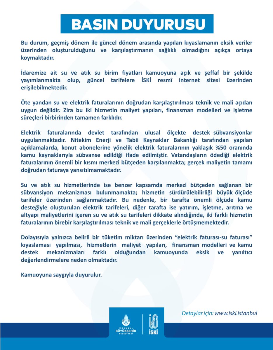 İSKİ Genel Müdürlüğü tweet media