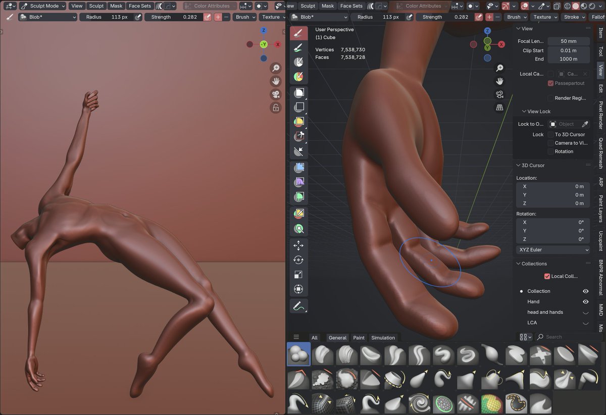 MaliceDoom's tweet photo. Practicing sculpting and anatomy (WIP) https://t.co/4W9VsqVXXV