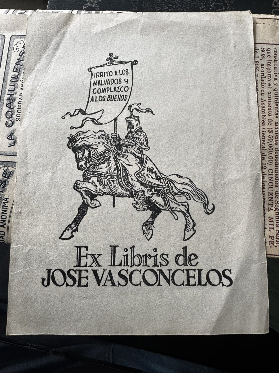El Exlibris de José Vasconcelos 😃