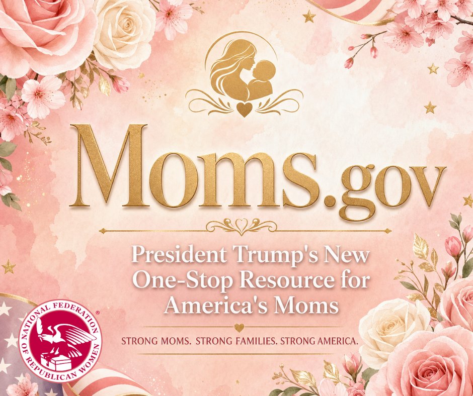 NFRW's tweet photo. 🌸𝐏𝐫𝐞𝐬𝐢𝐝𝐞𝐧𝐭 𝐓𝐫𝐮𝐦𝐩 𝐇𝐨𝐧𝐨𝐫𝐬 𝐀𝐦𝐞𝐫𝐢𝐜𝐚'𝐬 𝐌𝐨𝐦𝐬 𝐰𝐢𝐭𝐡 𝐌𝐨𝐦𝐬.𝐠𝐨𝐯! 🌸

This Mother's Day, President Donald J. Trump announced the launch of https://t.co/FJcLsfZrtI — a brand-new, user-friendly federal website designed to be a one-stop digital hub for new and expecting mothers across the country.

Here's what https://t.co/FJcLsfZrtI means for American families:
✅ Easy access to essential maternal resources
✅ Information on expanded fertility care & IVF access
✅ Childcare reforms that increase affordability & provider choice
✅ Support for stay-at-home parents

This is part of President Trump's America First agenda — because when moms thrive, America thrives! 🇺🇸

Share this with every mom you know 👇
👉 https://t.co/FJcLsfZrtI
#Trump2026 #AmericaFirst #MAGA #MAHA #ProFamily @WhiteHouse @TeamTrump @POTUS