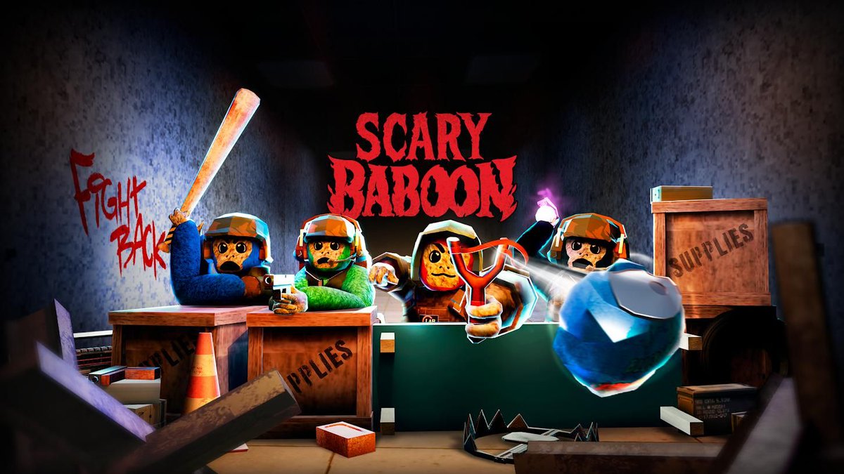 Scary Baboon VR game gets 'Fight Back' update with weapons. Players can now  defend against monsters, a community-requested feature. What do you think  of this change? #VRGaming #ScaryBaboon