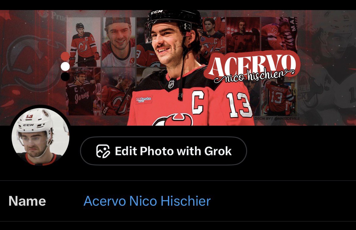 AcervoHischier's tweet photo. voltamos de carinha nova emmmm 

obrigada @nh13devils pelo mimo https://t.co/ivm01T97EE