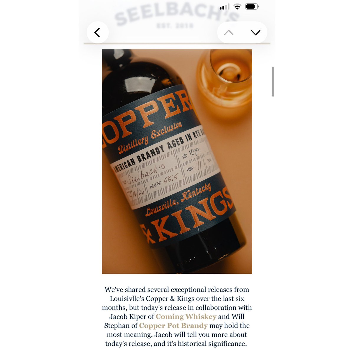 obky_bourbonite's tweet photo. I did some storytelling regarding my Seelbach’s single barrel of Copper &amp; Kings that revolves around America’s 250th anniversary

https://t.co/LX9dMAZ8xB https://t.co/uEuholqiay