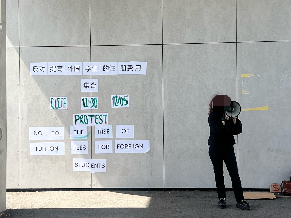 machineprobable's tweet photo. Non à l'augmentation des frais d'inscription pour les étudiants étrangers !
No to the rise of tuition fees for foreign students !
#ubm #bordeauxmontaigne https://t.co/LnX7ZHy5eG