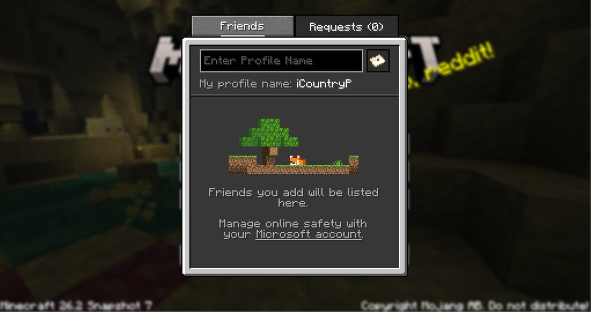 iCountryP's tweet photo. Minecraft acaba de añadir lista de amigos igual que Hytale justo cuando este lo ha hecho. 
Por fin Minecraft tendrá una competencia real. 👀 https://t.co/WauGRPB8wE