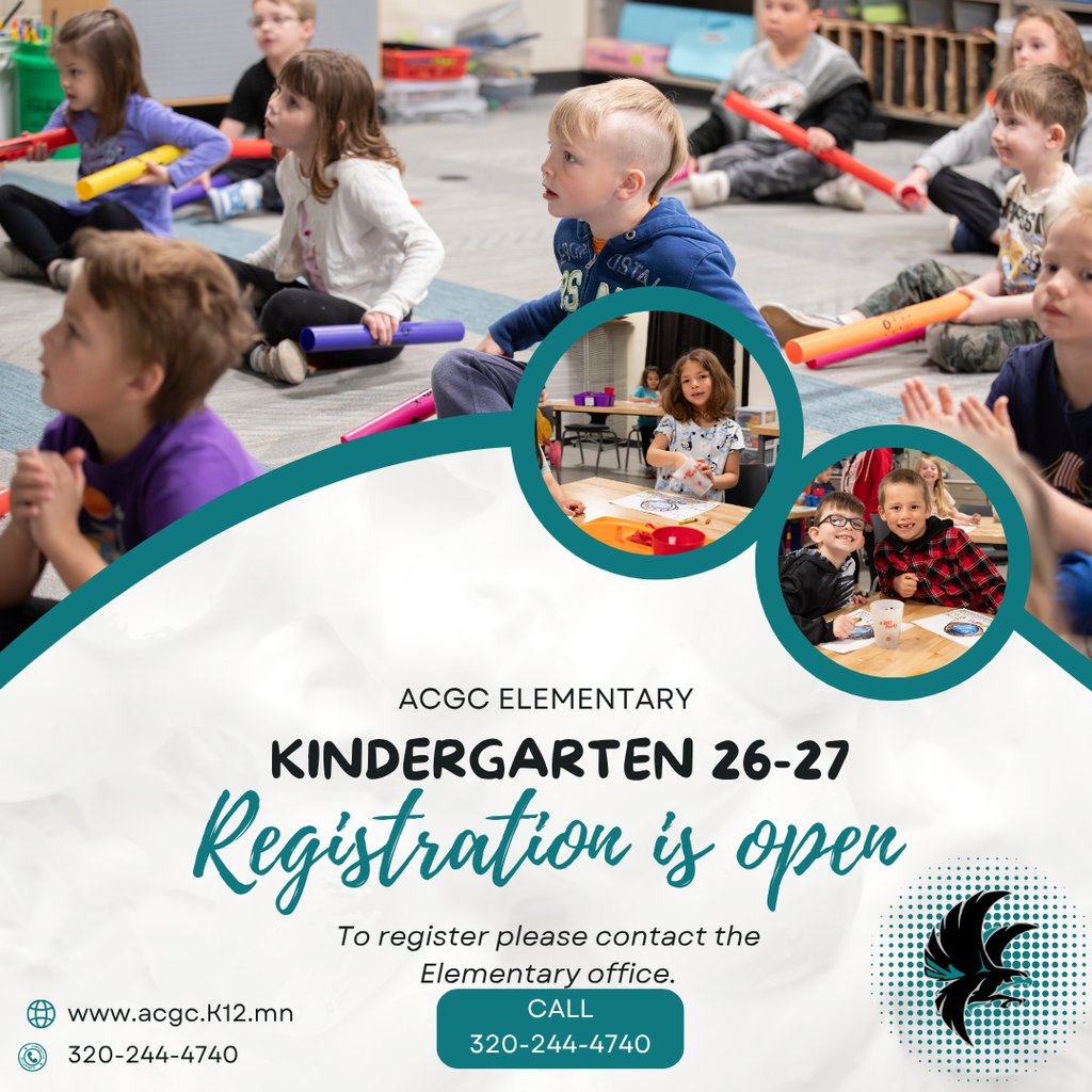 ACGCSchools's tweet photo. Kindergarten registration is going on now at ACGC Elementary!
Stop by the office to enroll. https://t.co/cFHdt41xRV