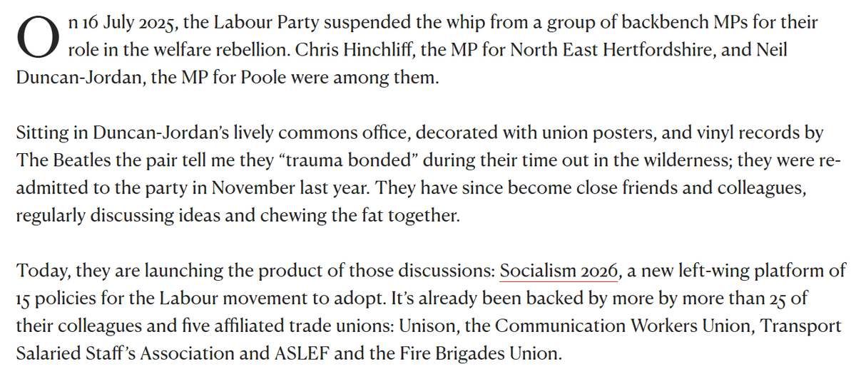 🚨Scoop: Left-wing Labour MPs Chris Hinchliff and Neil Duncan-Jordan are ...