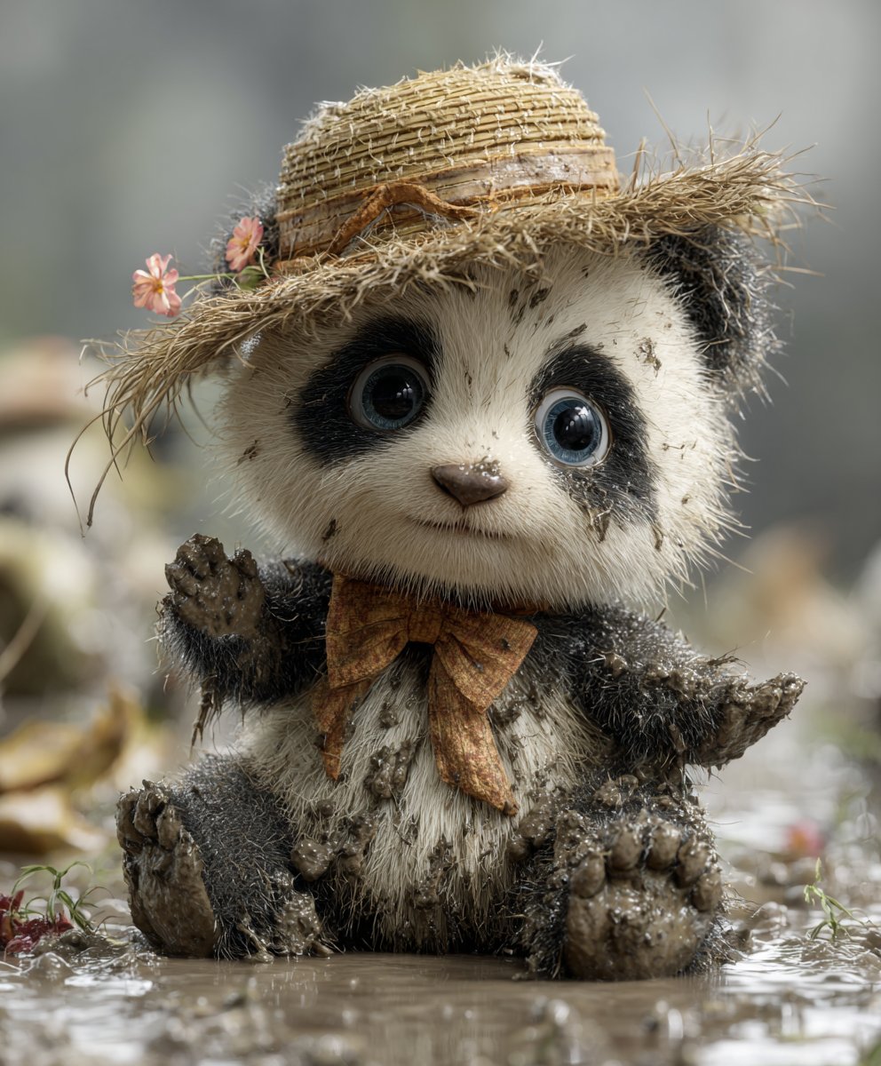 DiePlastikkarte's tweet photo. Muddy paws, fluffy charm, and big baby-animal eyes—this is the kind of AI art prompt that instantly wins saves. 🐼✨
https://t.co/jYTyLLulhv
#AIArt #CuteBabyAnimals #3DAnimalPrompt #PromptBase #AnimalPortrait #MidjourneyPrompt https://t.co/LeDExD0K8Y