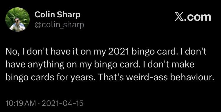 Colin Sharp tweet media
