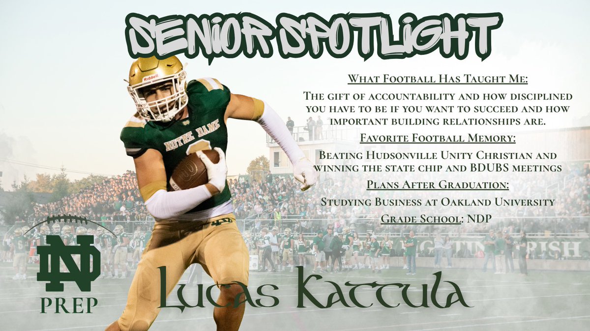 NDPrep_Football's tweet photo. # 8 Lucas Kattula (TE/DE). A young man with endless energy and a personality that brings life to every room and every practice. Even more importantly, he’s a loyal friend and the kind of teammate everyone wants by their side. #SeniorSpotlight https://t.co/MVBwYCOWay