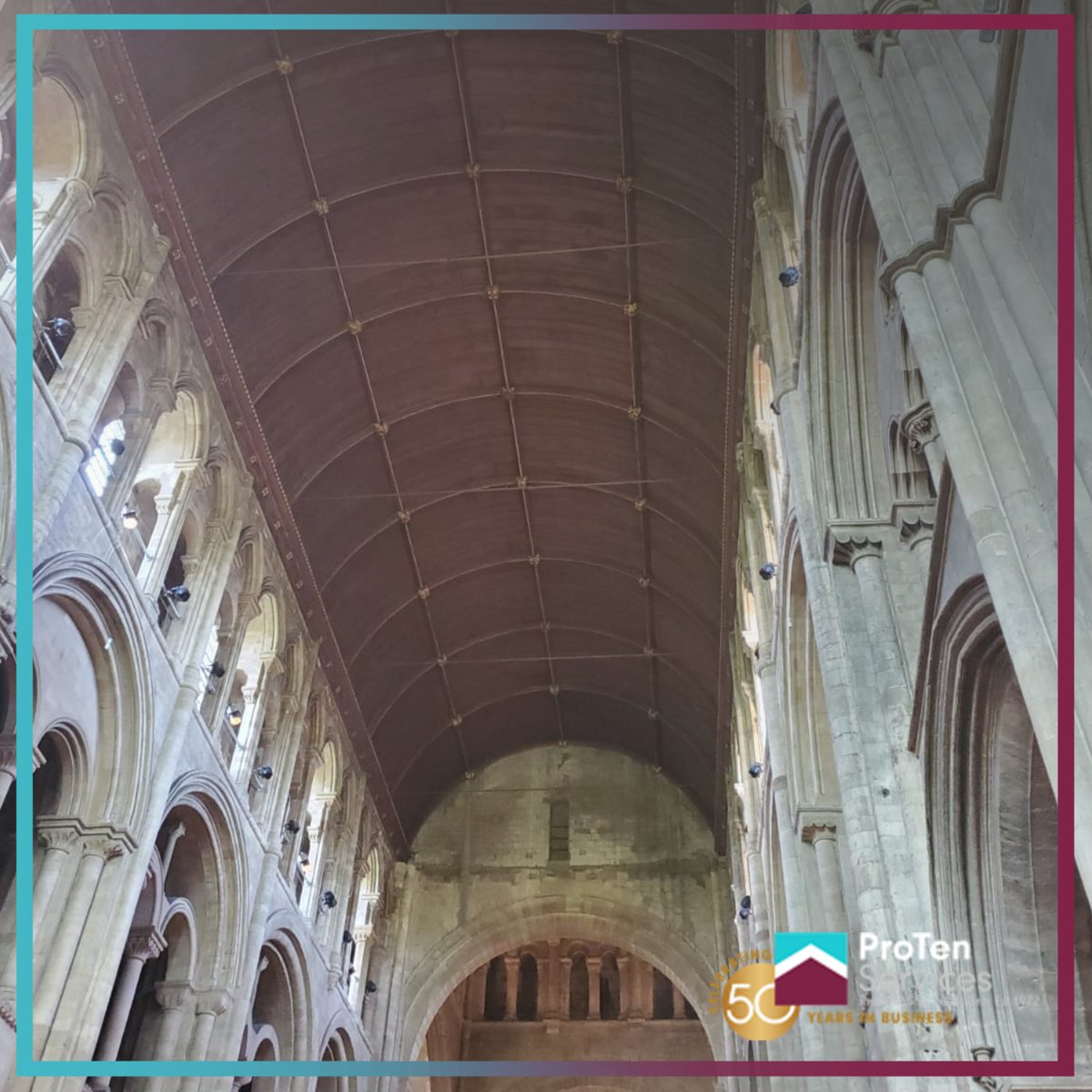 ProTenServices's tweet photo. Carrying out specialist timber inspections on historic buildings is an important part of protecting their long-term structural integrity.🪵

#ProTenServices #TimberSurvey #RomseyAbbey https://t.co/7Ozr4YhUi9