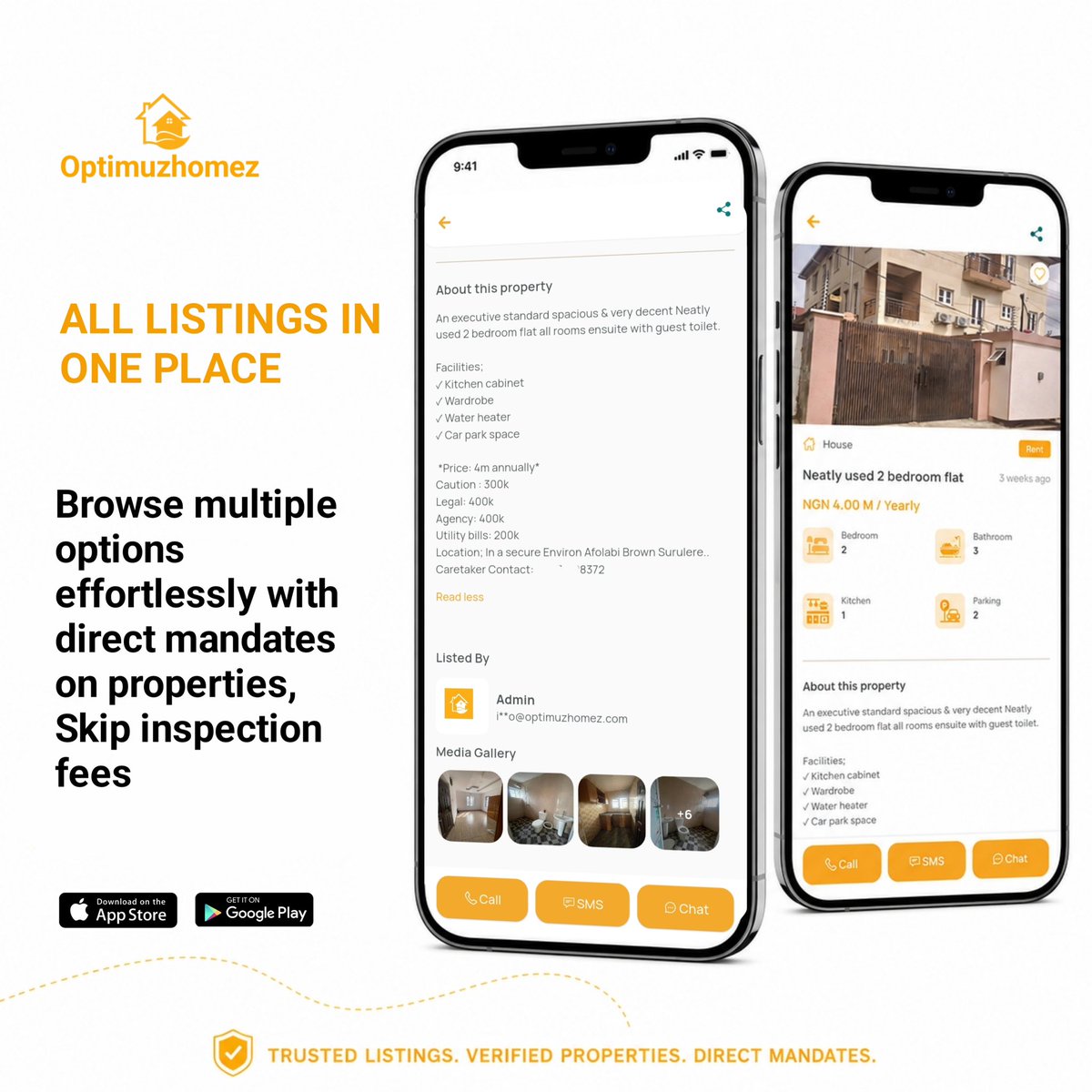 OPTIMUZHOMEZ's tweet photo. Skip inspection fee on property scouting either for rent or for sale , download the Optimuzhomez app today , view image and video of verified properties , get direct landlord / mandate contact on rental properties.       

#optimuzhomez #property #rent #inspection #nigeria https://t.co/RQp8AnwcXi