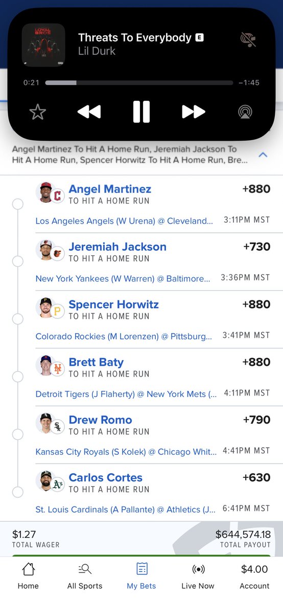 uncbash8's tweet photo. Random 🥷🏿 go yards on Dinger Tuesday 🤷🏾‍♂️ @sean_incredible https://t.co/3BhGaG3lHD
