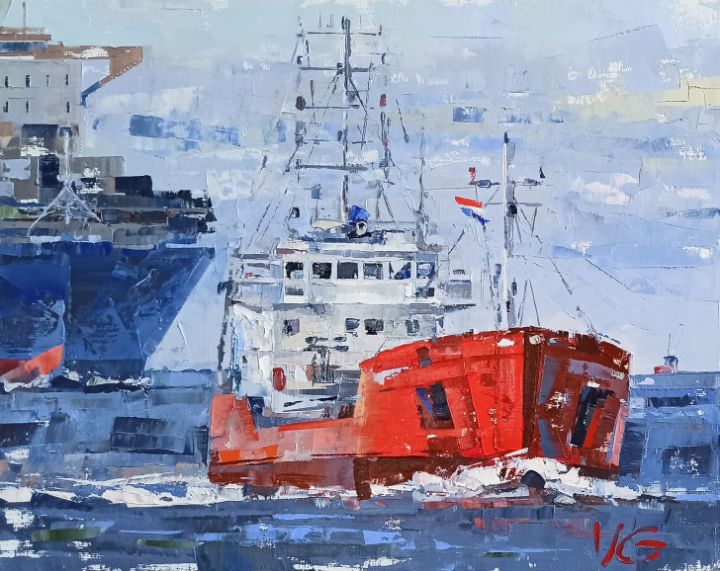 archconnect's tweet photo. Art of the Day! "Series seascapes RETURN oil painting". Buy at: https://t.co/sLno7AnOik https://t.co/kIqQIv4xz7