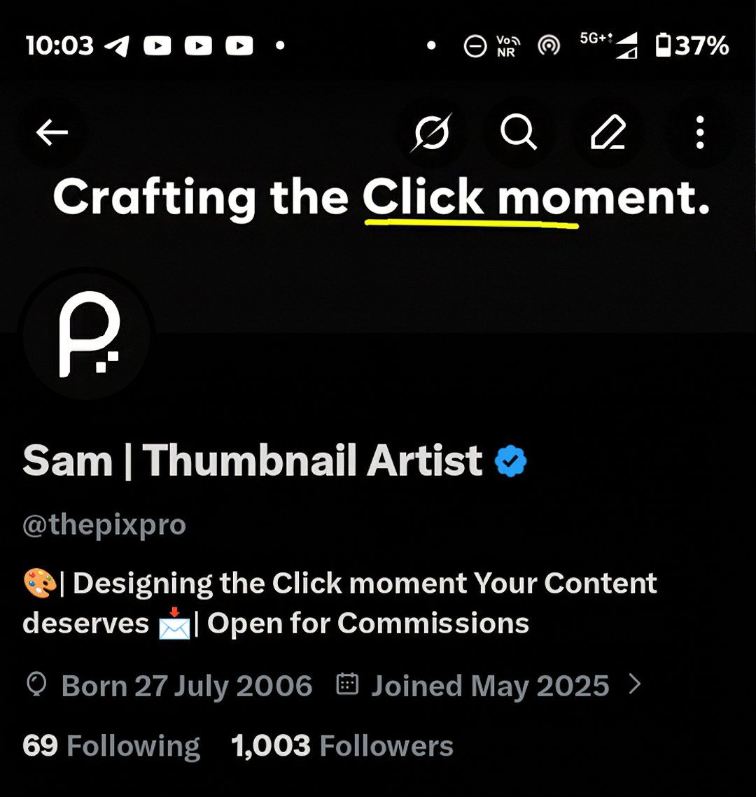 Sam | Thumbnail Artist tweet media
