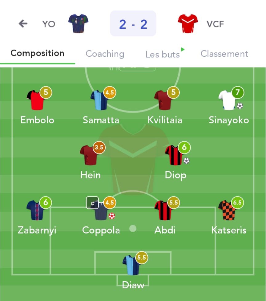 0YeYes0's tweet photo. @MonPetitGazon La victoire 3-1 qui se transforme en 2-2 et qui me prive de la course au titre… je vous hais ! https://t.co/Ie2MvFKe0c