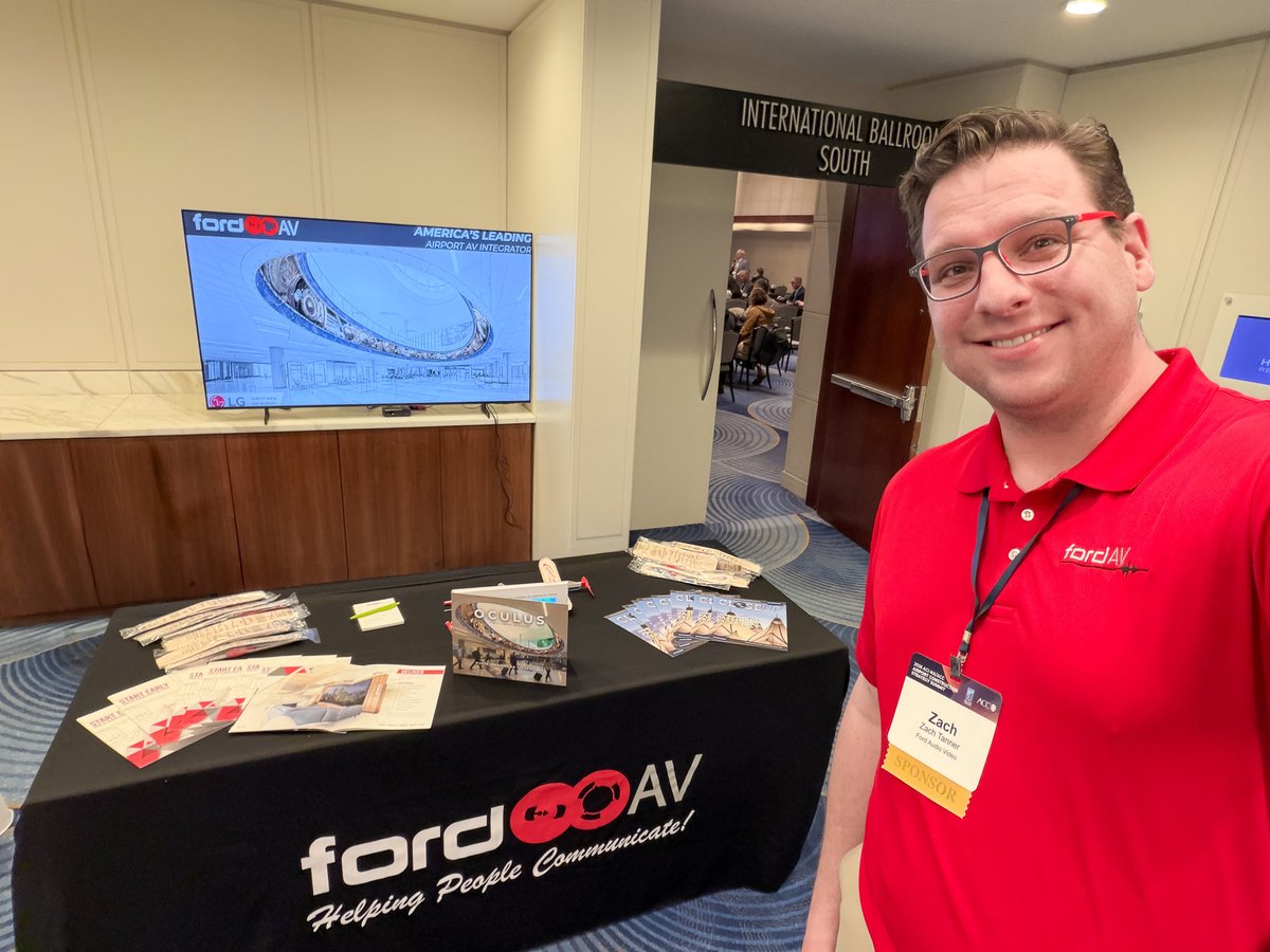 FordAudioVideo's tweet photo. Attending ACI-NA/ACC in Atlanta, GA? ✈️

Join Ford AV to explore how advanced AV technology can support airport operations and enhance the passenger experience. Connect with our team to discuss tailored solutions for your airport.

Learn more: https://t.co/xa4RRvmid4 https://t.co/3vSYinUPOZ