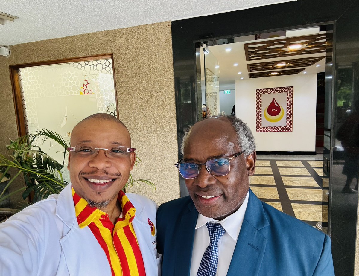 DrAhmedKalebi's tweet photo. 𝙏𝙝𝙚 𝙊𝙡𝙙 𝙀𝙡𝙚𝙥𝙝𝙖𝙣𝙩 𝙇𝙤𝙤𝙠𝙨 𝙛𝙤𝙧 𝙂𝙧𝙚𝙚𝙣𝙚𝙧 𝙂𝙧𝙖𝙨𝙨 𝙞𝙣 𝙒𝙝𝙞𝙘𝙝 𝙩𝙤 𝘿𝙞𝙚: 𝗗𝗿 𝗛𝗲𝗻𝗿𝘆 𝗪𝗮𝗻𝗴𝗮 𝗩𝗶𝘀𝗶𝘁𝘀 𝗗𝗞𝗟

This afternoon, I had the great privilege of receiving an impromptu visit at Dr. Kalebi Labs from Dr Henry Wanga, one of Kenya’s seniormost radiologists and truly a pioneer African interventional radiologist north of the Limpopo and south of the Sahara.

Dr Wanga had graciously taken time to come over and discuss an image-guided biopsy case he had submitted to @DKLDrKalebiLabs which had delayed slightly beyond our usual TAT. On arrival, he requested an audience with me and jokingly told the receptionist he wanted to see his “son.” The moment I heard Dr. Wanga was at reception, I immediately dropped everything I was doing to personally welcome him, even though I found out that the case had been assigned to my colleague and our DKL Chief Anatomical Pathologist - Dr Muthoni Kirimi.

As it turned out, after hearing from Dr Wanga and jointly reviewing the case with Dr Kirimi, the biopsy represented a rare and fascinating diagnosis - one of those challenging cases that can leave even a highly experienced pathologist stumped when looked at without proper clinicopathological and radiological correlation🔬🩻 

It was only after obtaining the full imaging and clinical details from Dr Wanga that we were able to crack the case, once again highlighting the powerful partnership between radiology and pathology in modern patient care.

This was indeed a joyful moment for me to reconnect with Dr Wanga, whom I had not directly engaged with from the time I went on family sabbatical in 2021 through the establishment and growth of DKL from 2024 to date.

Back in the day I have had the privilege of knowing Dr Wanga since my time as a medical student at the University of Nairobi nearly three decades ago. Even before that, I knew of him as our local village doctor in Kambi Muru within Kibra, where he faithfully ran a private community clinic for many years serving ordinary wananchi with great dedication.

Later, I had the honour of working alongside him professionally for over a decade as a pathologist supporting many of his unusual and complex biopsy cases from Kenyatta National Hospita (KNH) and his clinic at General Accident House. We also had the opportunity to serve together in the Kenya Medical Association (KMA) National Governing Council for well over a decade, including he serving as KMA National Vice-Chairman.

Dr Wanga remains a true pioneer in Kenyan rardiology scene, with decades of experience in vascular and interventional radiology, image-guided procedures, and minimally invasive interventions at institutions including KNH and currently based at Kenyatta University Teaching, Referral & Research Hospital (KUTTRH).

I organized for him a comprehensive guided tour of our one-of-a-kind ultramodern central referral laboratory at DKL, and I could genuinely see he was deeply impressed for it truly blew him away.

At one point, while explaining how happy he was to be re-engaging with my and my lively team at DKL, he quipped with a smile that in African lore, “𝙏𝙝𝙚 𝙊𝙡𝙙 𝙀𝙡𝙚𝙥𝙝𝙖𝙣𝙩 𝙇𝙤𝙤𝙠𝙨 𝙛𝙤𝙧 𝙂𝙧𝙚𝙚𝙣𝙚𝙧 𝙂𝙧𝙖𝙨𝙨 𝙞𝙣 𝙒𝙝𝙞𝙘𝙝 𝙩𝙤 𝘿𝙞𝙚” - first time I’m hearing this proverb, which of course, had absolutely nothing to do with elephants or grass 😉

I very much look forward to working even more closely with Dr Wanga in our exciting New Era of Lab Services at DKL.

#DKL #DrKalebiLabs
