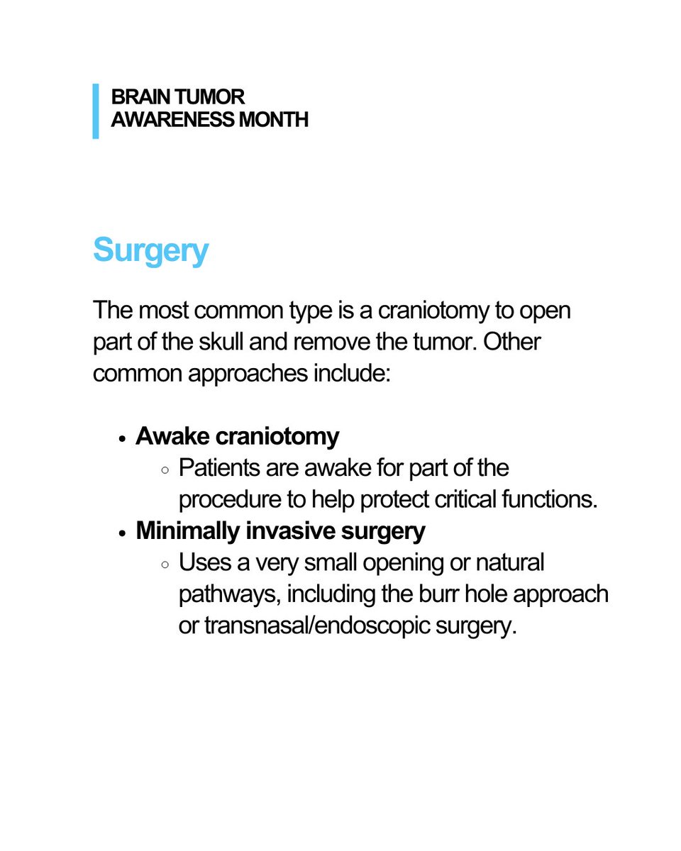 MayoCancerCare's tweet photo. Not all brain tumors are the same. There are more than 120 distinct types, classified by the cells involved. Treatment depends on multiple factors, including whether the tumor is cancerous, its type, size, grade and location. #BTAM https://t.co/2KH9Q1HtgA