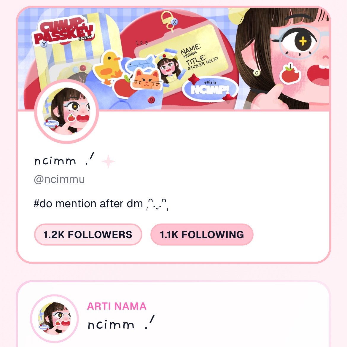 ncimm .ᐟ tweet media