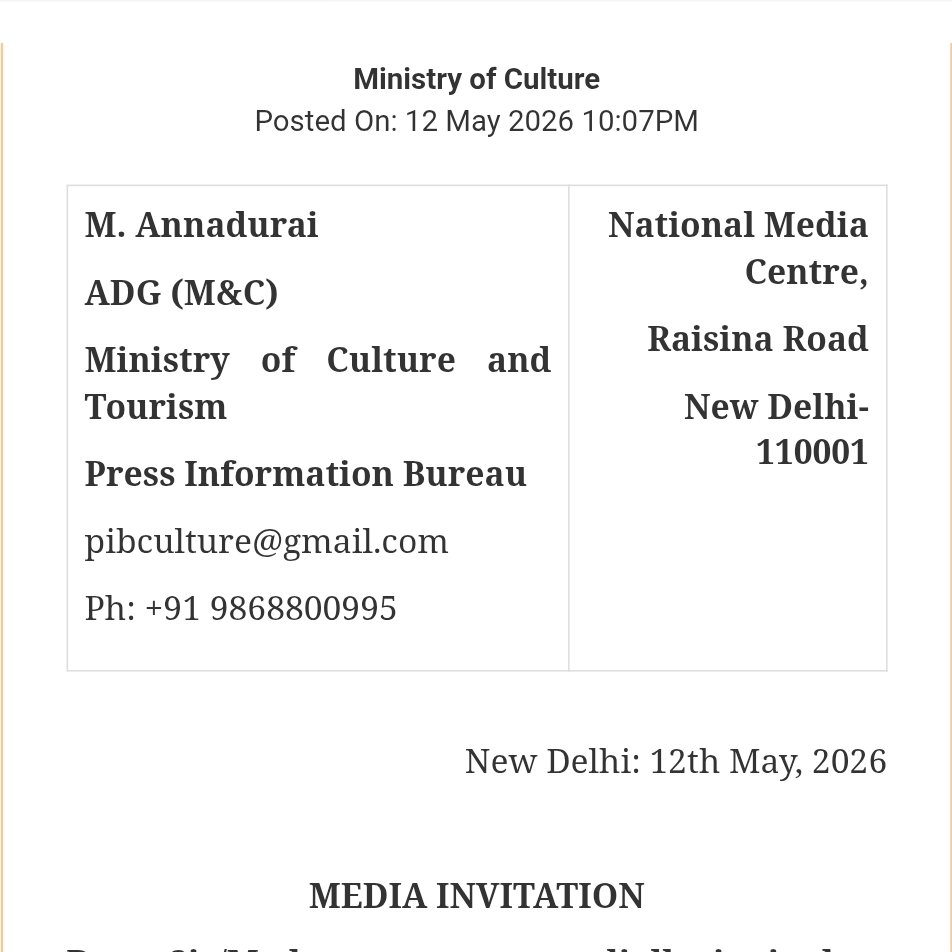 PIB Culture tweet media