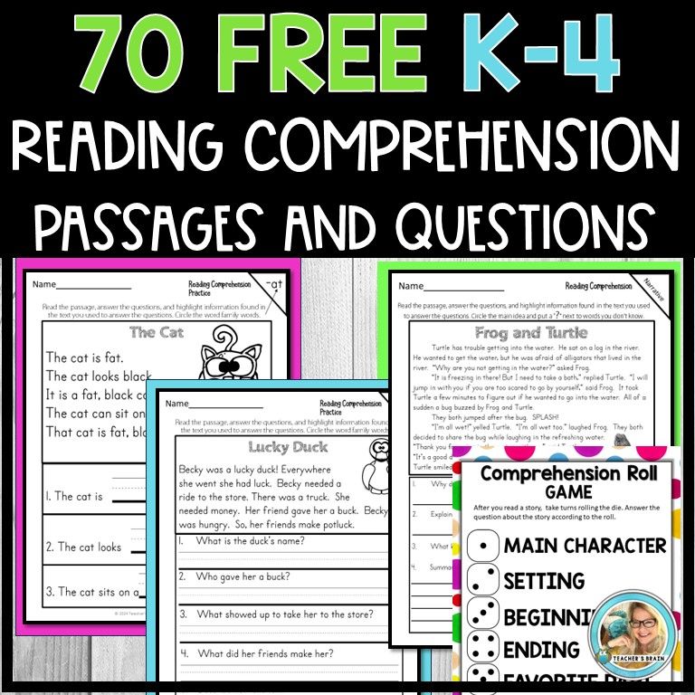 teachersbrain's tweet photo. Get 70 Free Reading Passages with Questions by signing up to our newsletter! https://t.co/8jjHK4eXzc https://t.co/amBoDUYznz