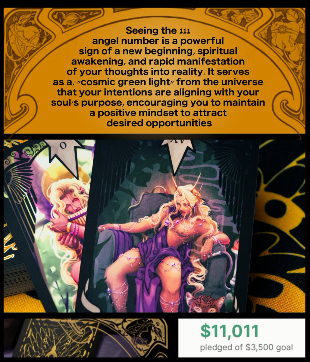 ABMtarot's tweet photo. Hi friends!

Wow! We've hit $11,011! That's crazy... I'm so excited and grateful.
The final stretch goal is at 15,000, and there are only 17 days left to go before the Kickstarter is complete.
Don't miss out on your chance to support @nicosraf and me ~ https://t.co/3dNHptHziw