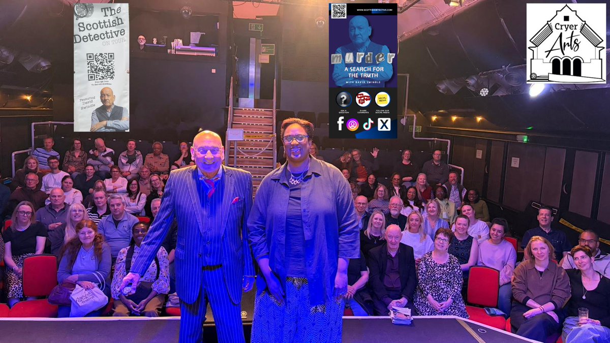crimeexpertise's tweet photo. CAN YOU SPOT YOURSELF IN THIS CROWD PHOTO
at the lovely @ArtsCryer #carshalton on Sunday for Murder a Search for The Truth?
If you took photos please share on our social media platforms so we can upload them to the photo memory collage later this week.
A fantastic venue with amazing staff including owner Gary Milsom who you can see at the back in the photo in his sound box controlling everything.
@CFergusFerrell  & I were overwhelmed ( and still coming down!!!) by the amazing audience interaction & support from you all THANK YOU ALL and a special HUGE thanks to Ray and Vi Donovan @rayandvi of The Chris Donovan Trust for being there & sharing that powerful video which generated powerful discussion regarding Restorative Justice and your son Chris's murder. 
Keep an eye out for further photo / video updates on this and our other social media platforms 
#murder #justice #restorativejustice #victims #truecrime #coldcases @InsideCroydon